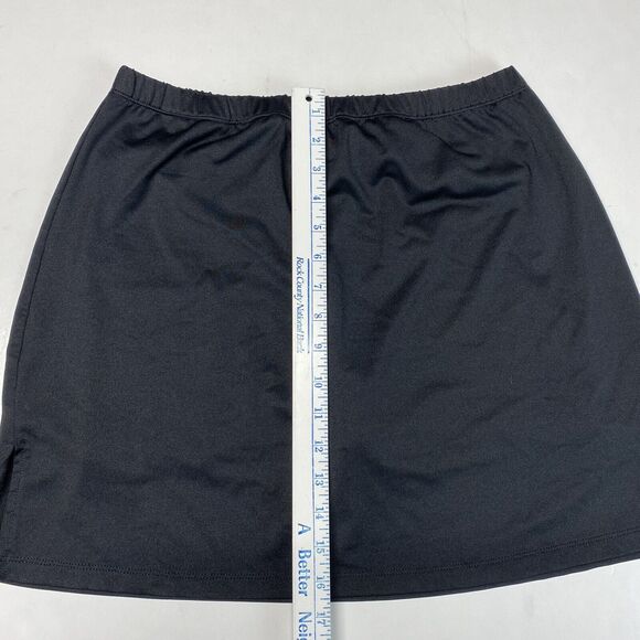 Pebble Beach Performance Skort Sz Medium Black Active Stretch Skirt/Shorts EUC - Picture 4 of 10